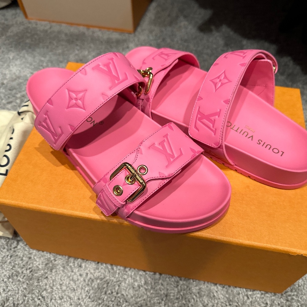 Bom Dia Flat Comfort Mule Pink